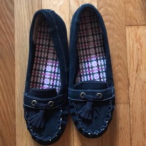 Black Suede size 6.5 Mocassins